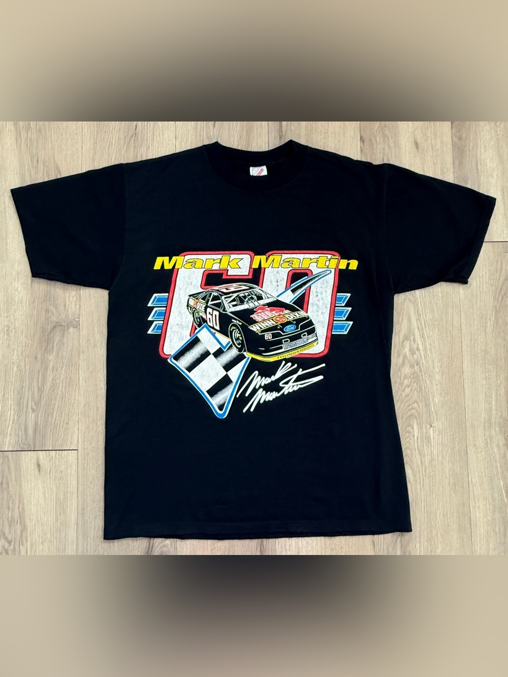 Vintage Mark Martin Winn Dixie #60 T Shirt Size L Jerzees USA
